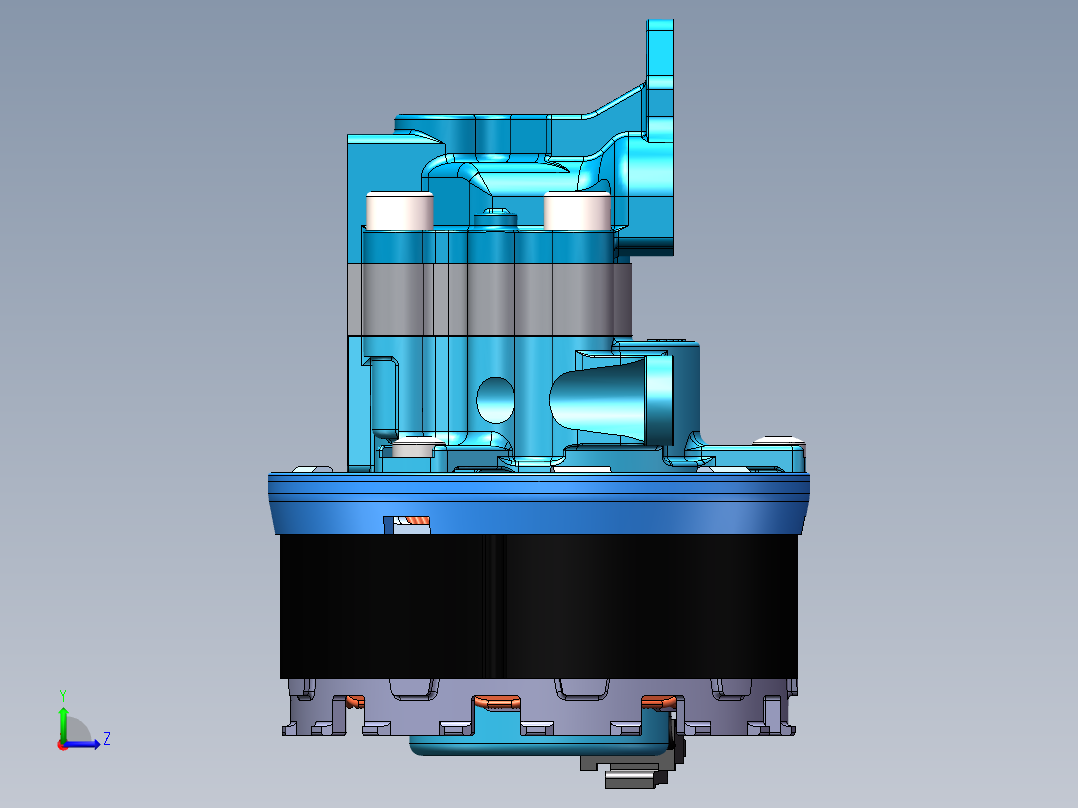 微型齿轮泵sw22左视图