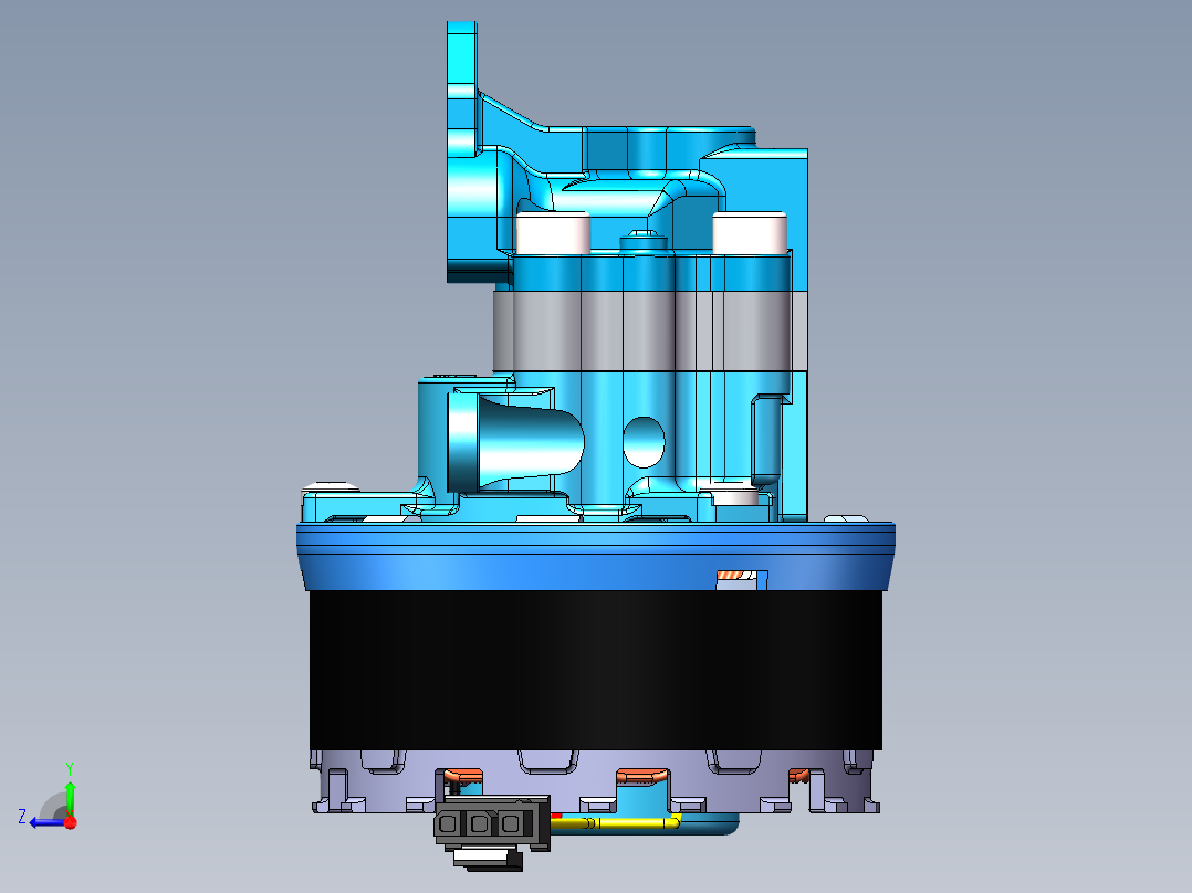 微型齿轮泵sw22右视图