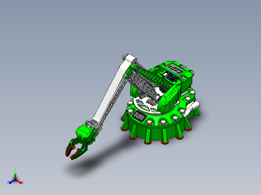 buba_robotic-arm_cgpdesign SW正等轴测图