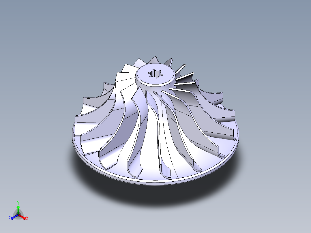 <span style='color: red'>turbine</span>涡轮机叶片模型
