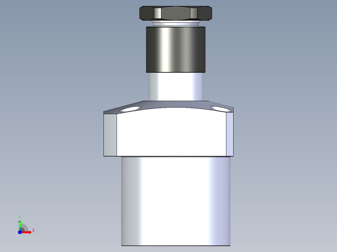KOSMEKLHA0900-SL-Y45_R01多系列多零件图纸模型前视图