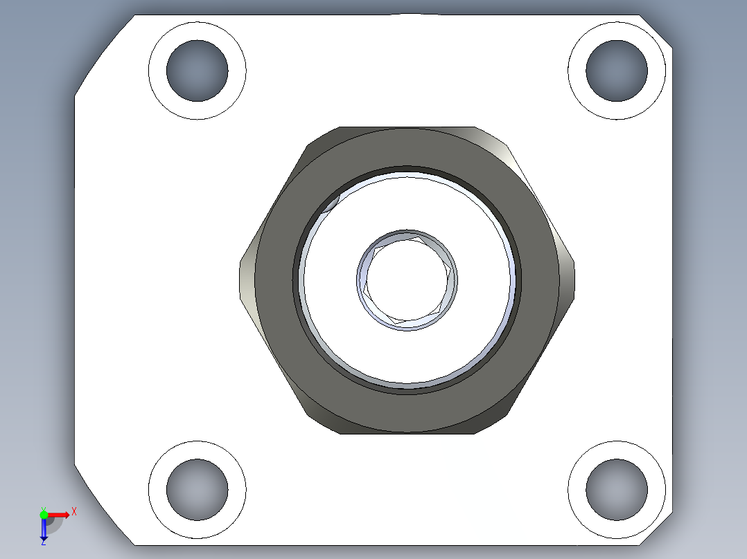 KOSMEKLHA0900-SL-Y45_R01多系列多零件图纸模型俯视图