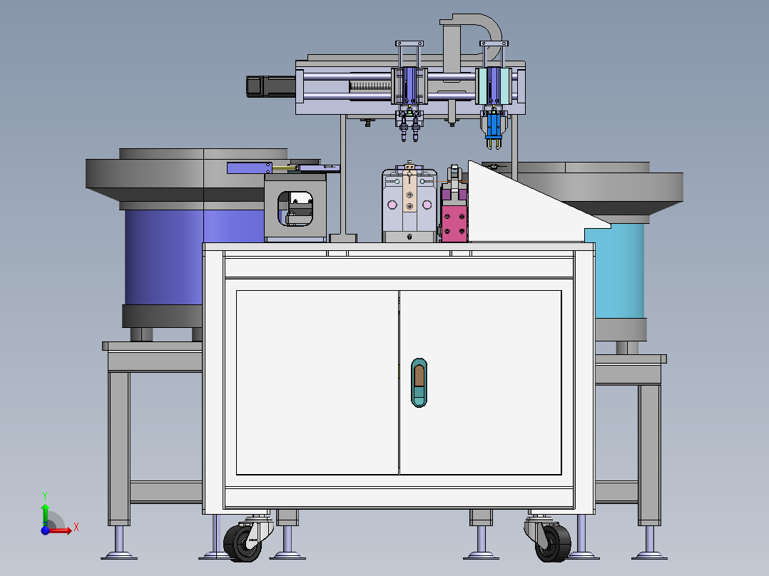 弹性薄板自动焊接机前视图