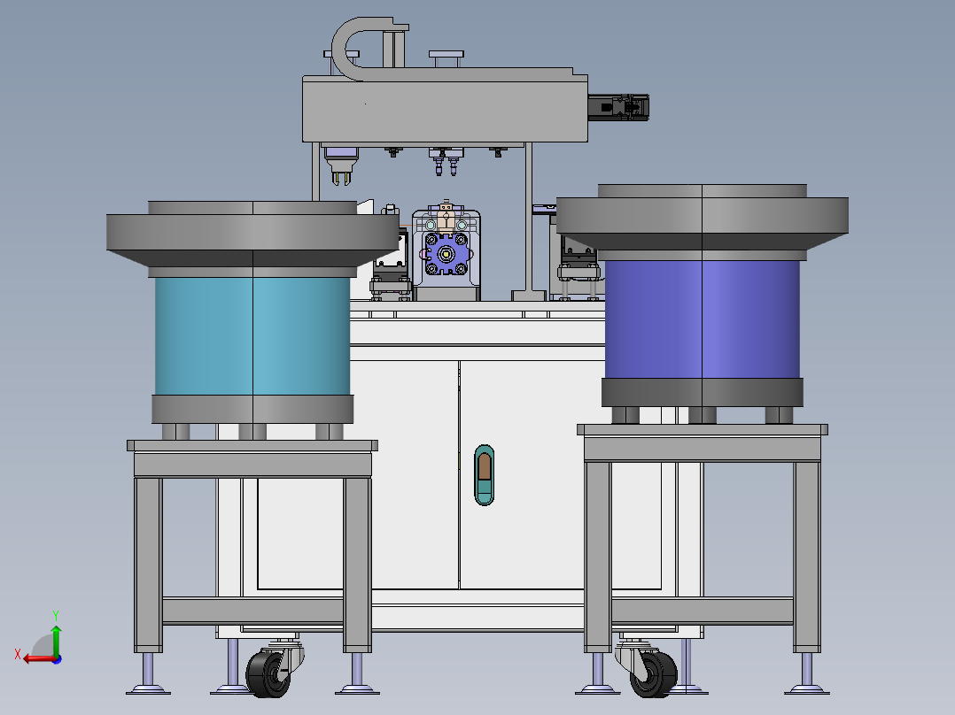 弹性薄板自动焊接机后视图