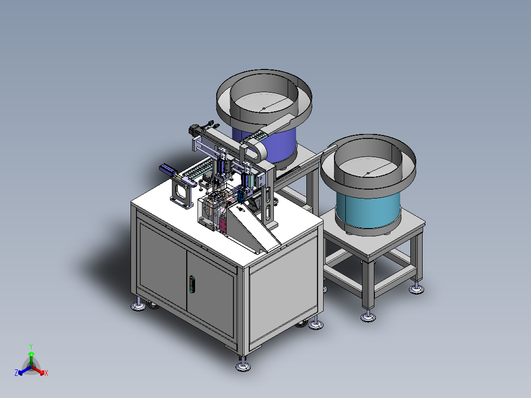 弹性薄板自动焊接机正等轴测图