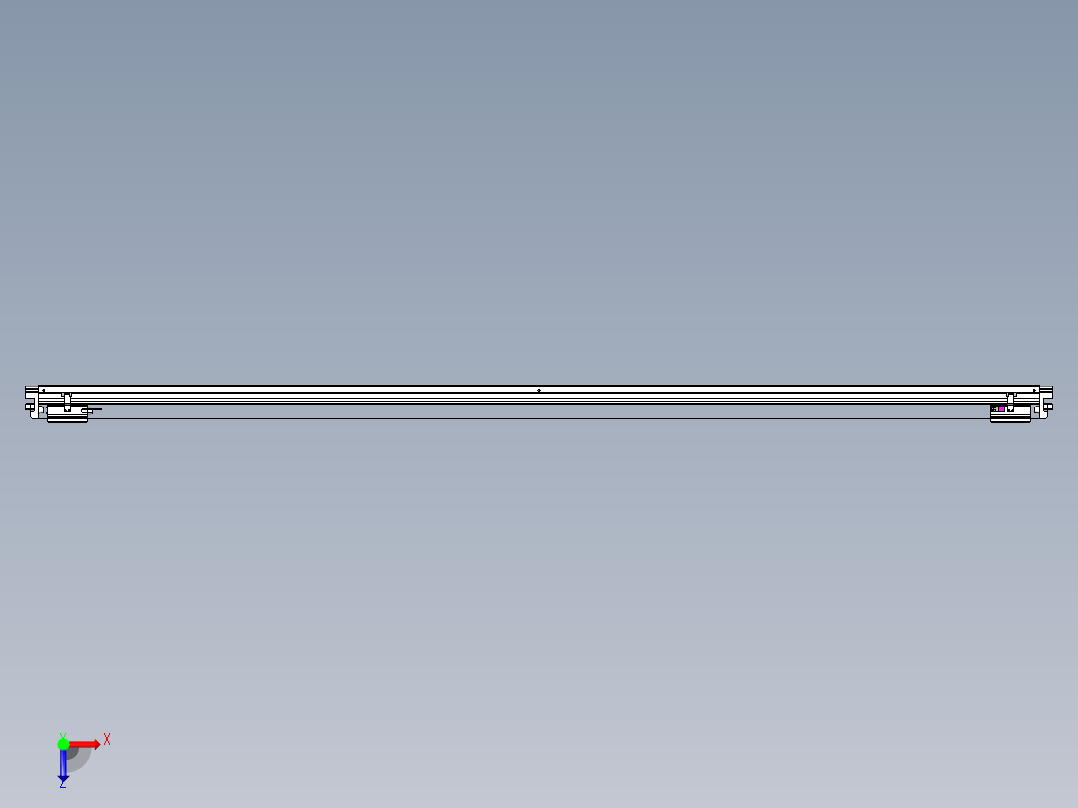 威洛博VL系列直线电机模组-2VL22H1-S2450俯视图