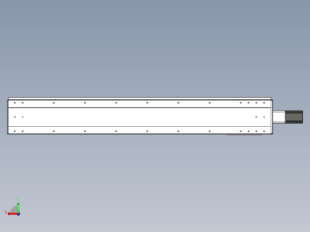 VF丝杆传动-一般环境VF22-L20-C-S1350-BC-P75-C4后视图