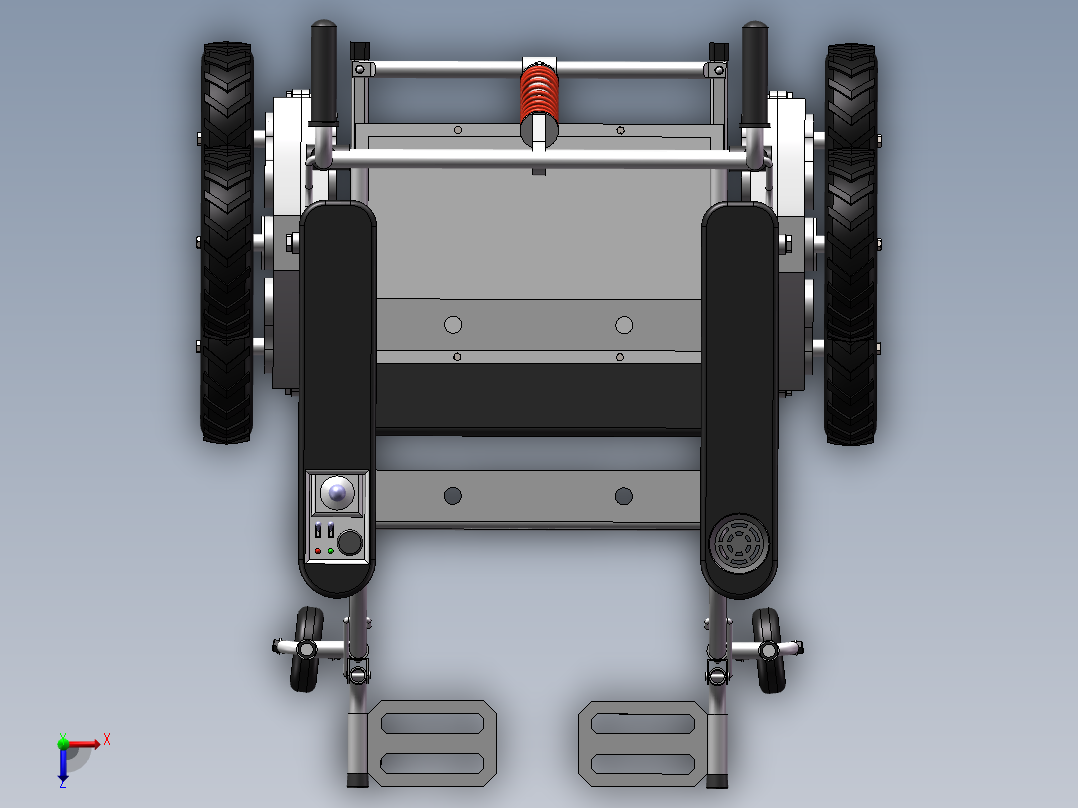 行星轮式爬楼梯轮椅结构设计含三维图===575419===1000俯视图
