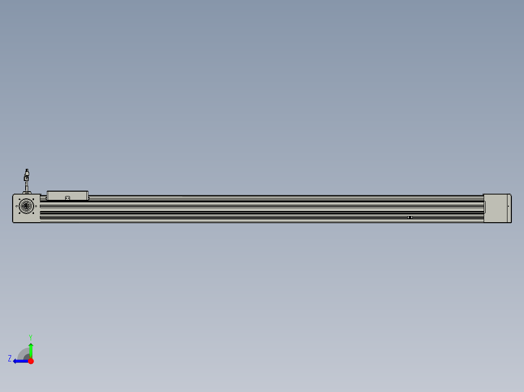 威洛博直线电机模组EB8-L200-S1400-R-P75-MS3右视图