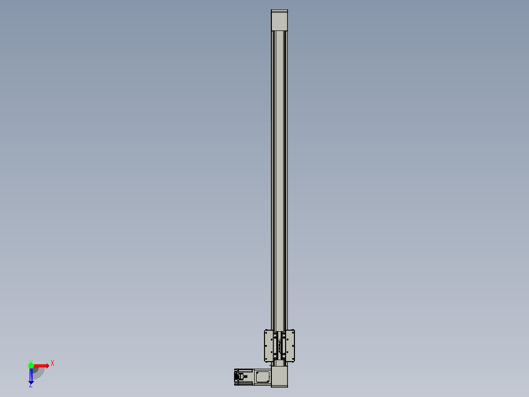 威洛博直线电机模组EB8-L200-S1400-R-P75-MS3俯视图