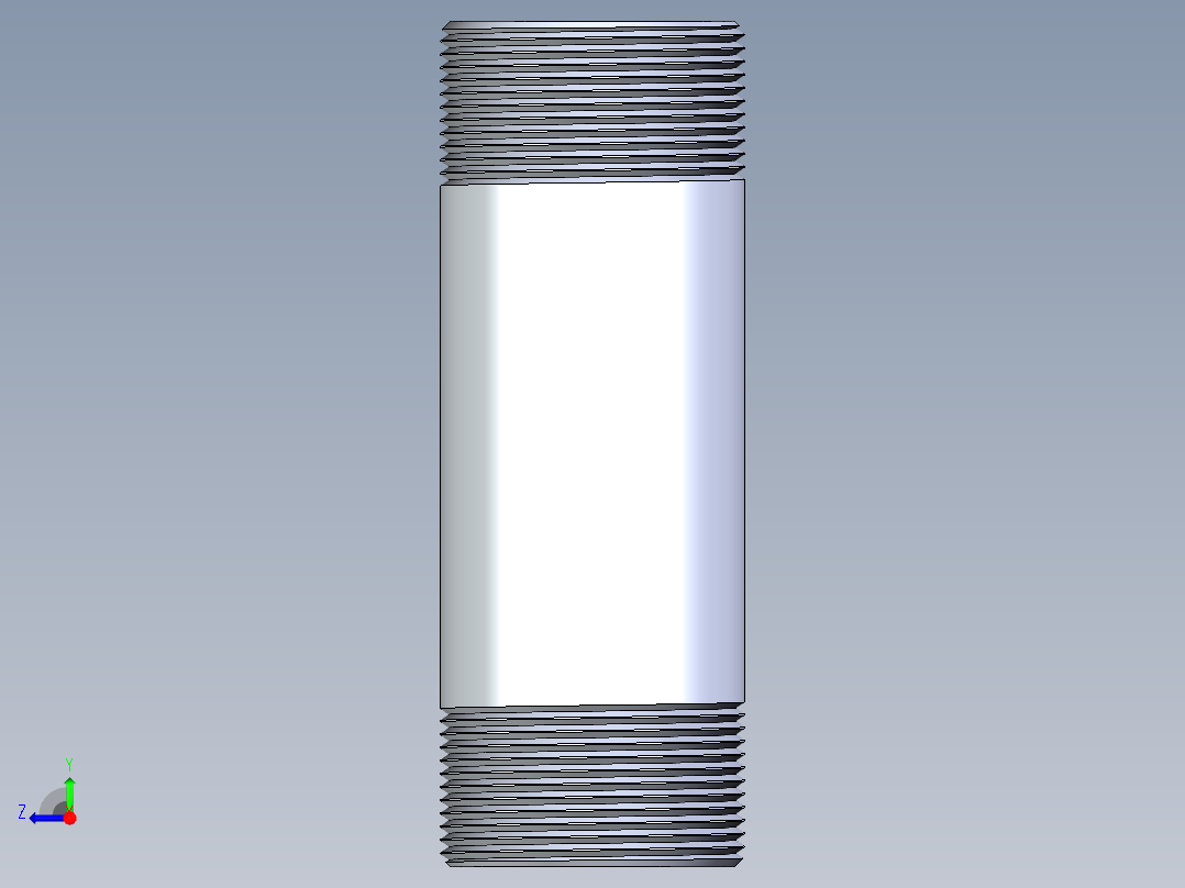 聚氯乙烯配件33-Sch80_Nipple_MPTxMPT_861-298_2.5in x 8in右视图