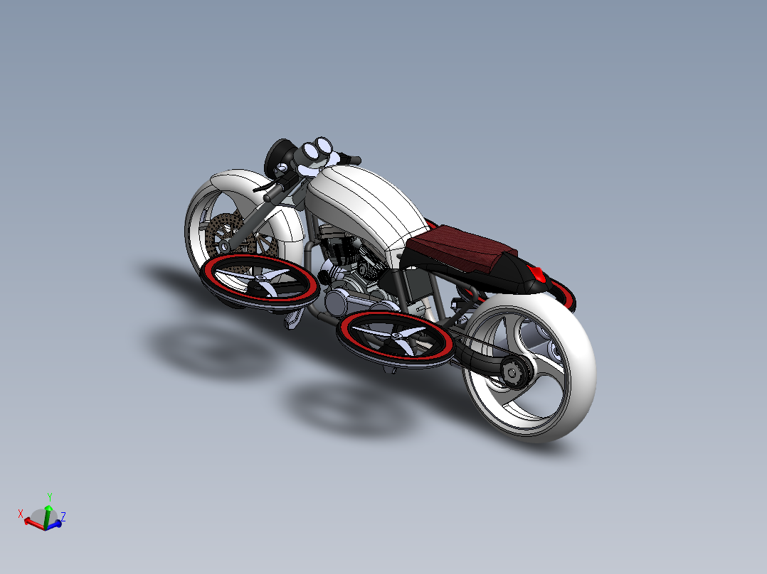飞行<span style='color: red'>摩托车</span>flying-motorcycle-dronebike-concept-SolidWorks2015