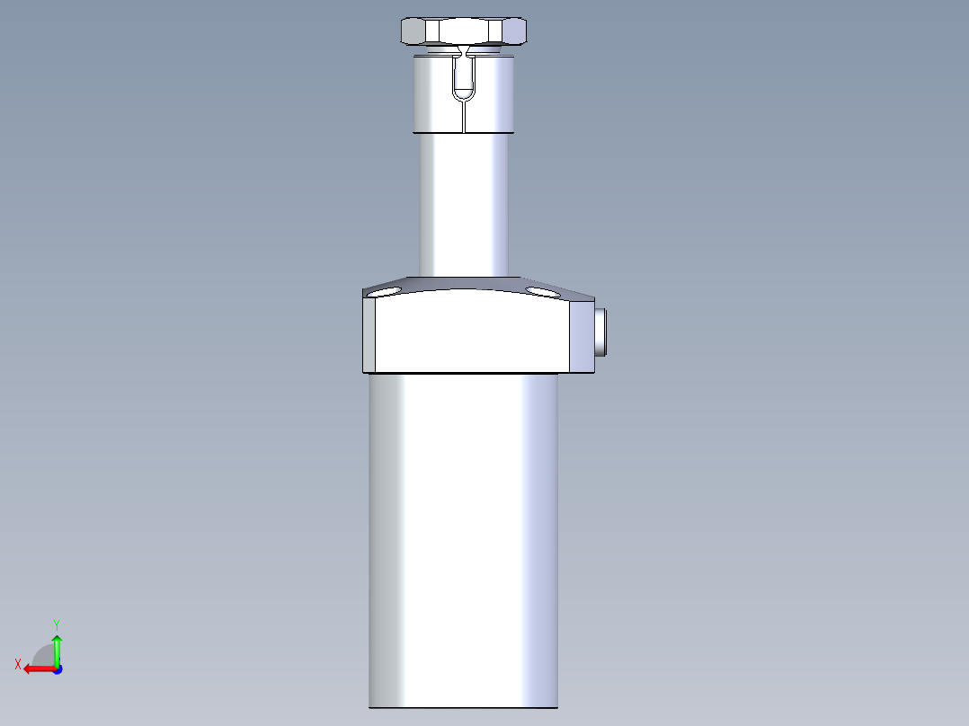 KOSMEKLHA0750-CL-Q40多系列多零件图纸模型后视图