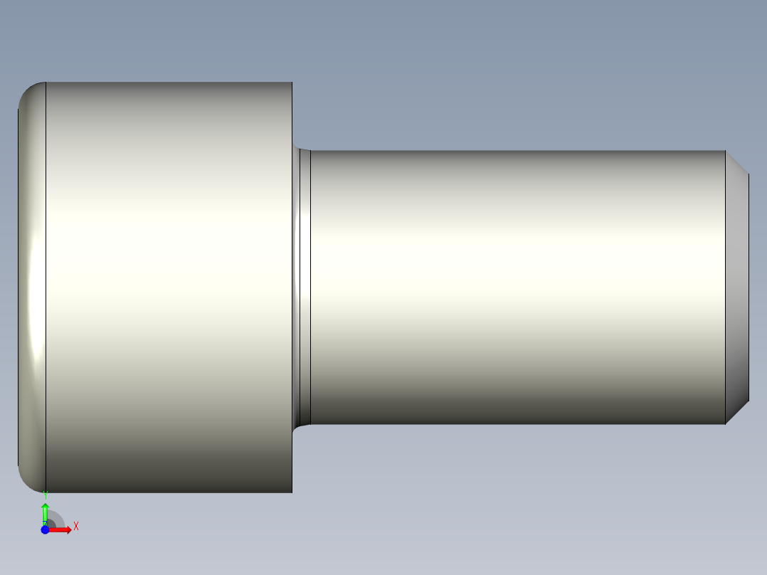 螺钉-DIN_912-M18x30.stp前视图
