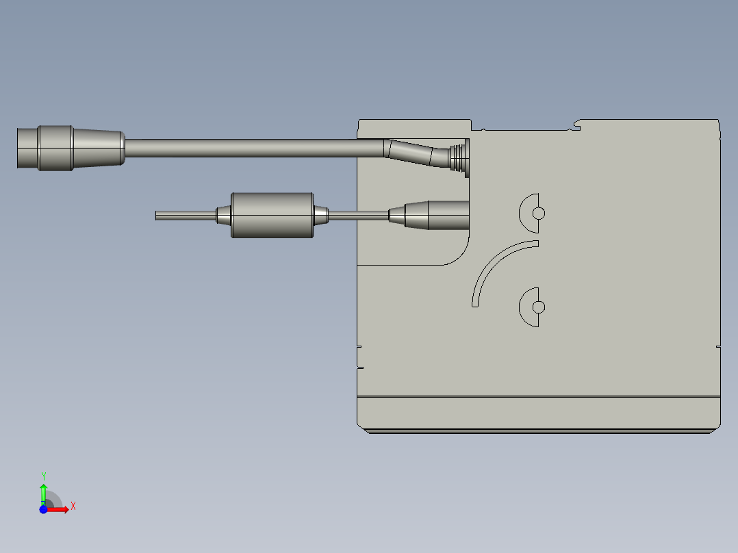 基恩士SJ-F300_kc图纸模型前视图