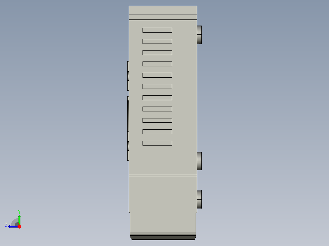 基恩士SJ-F300_kc图纸模型右视图