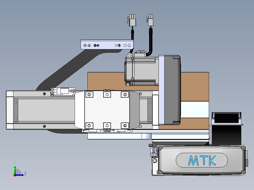 内嵌直交机械手XYG系列XYG430-A2左视图