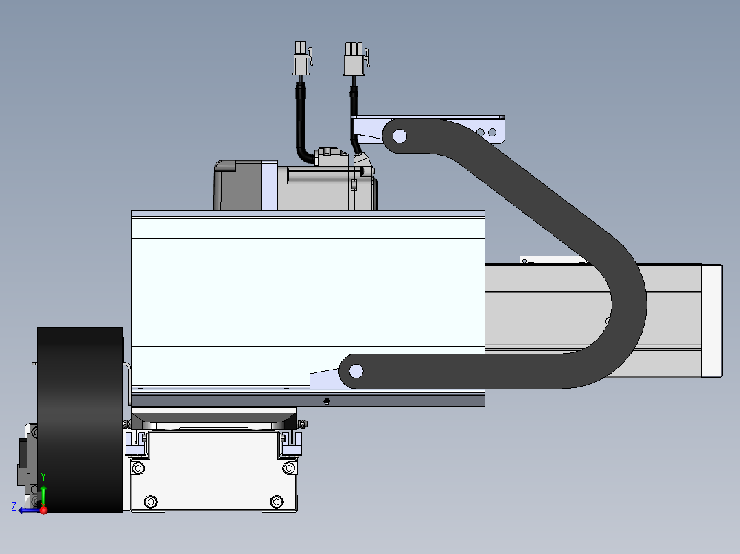 内嵌直交机械手XYG系列XYG430-A2右视图