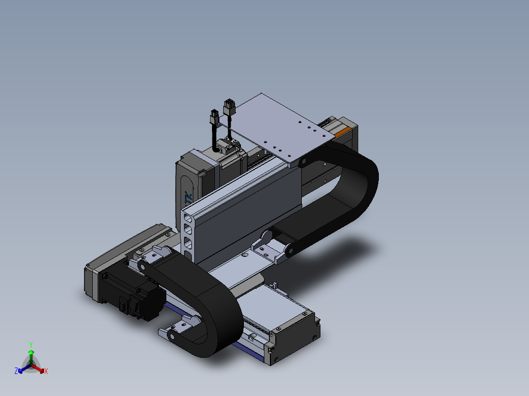 内嵌直交机械手XYG系列XYG430-A2正等轴测图