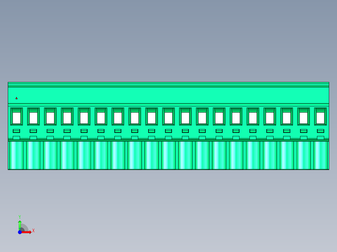 DEGSON 2EDG 系列 5.0mm 可插拔接线端子组-2EDGKB-5.0-19P-14-00AH前视图