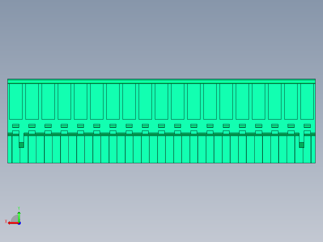 DEGSON 2EDG 系列 5.0mm 可插拔接线端子组-2EDGKB-5.0-19P-14-00AH后视图