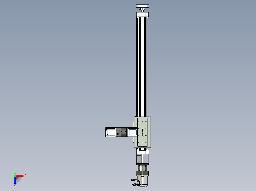 威洛博直线电机模组EB8ZR-L200-S840-RZP75B5K-ZP755K-MS3俯视图