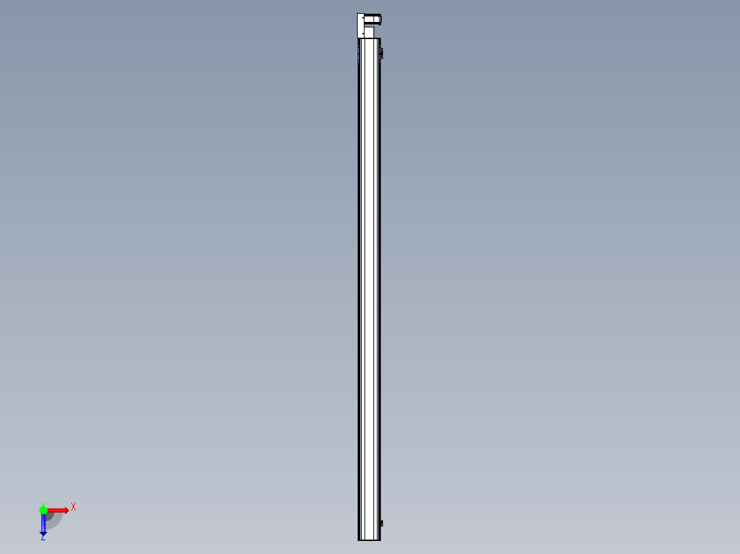 同步带滑台-半封闭B17H-L50-S3500-L-P75-D3俯视图
