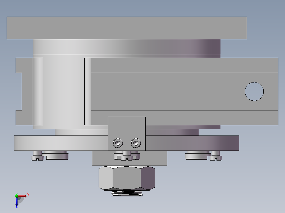 角形轴承箱【轴承座】加工工艺及钻6-φ13孔夹具设计【含UG三维】俯视图