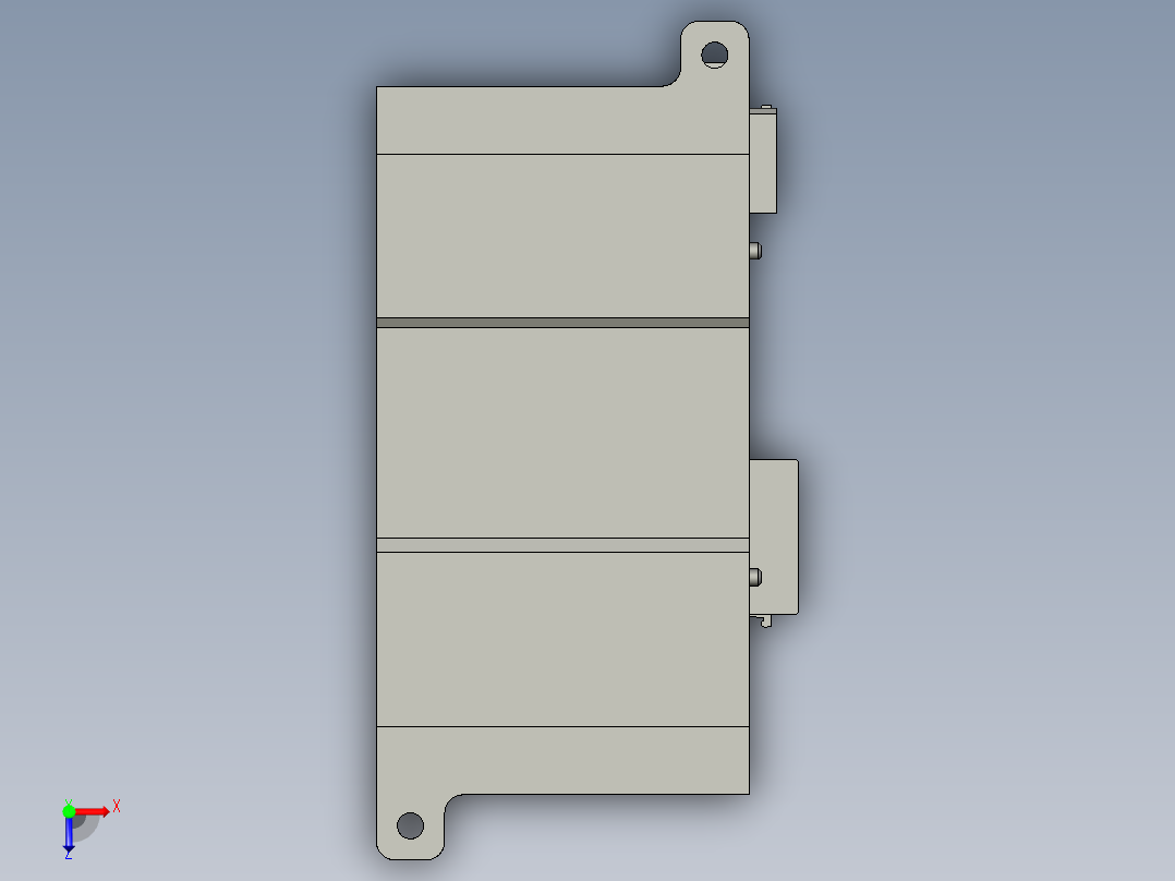 基恩士SL-R12EXG_kc图纸模型俯视图