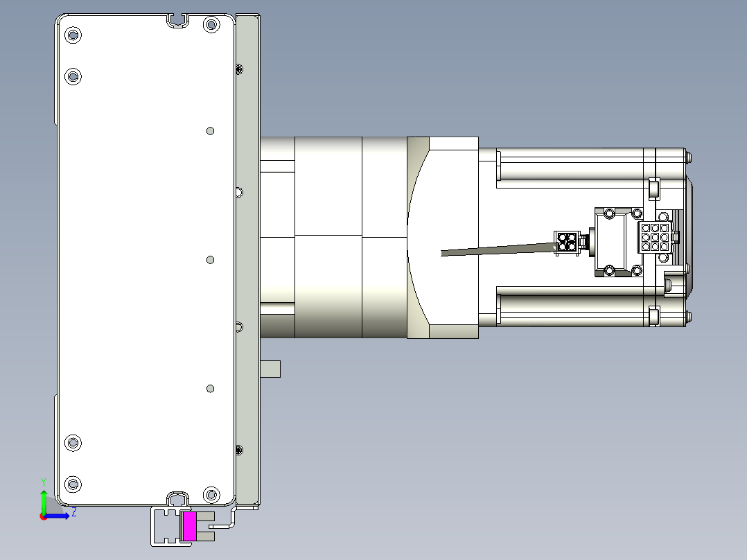 威洛博VG 系列模组VG22-L50π-S3500-BC-ZP75B-C3-K左视图