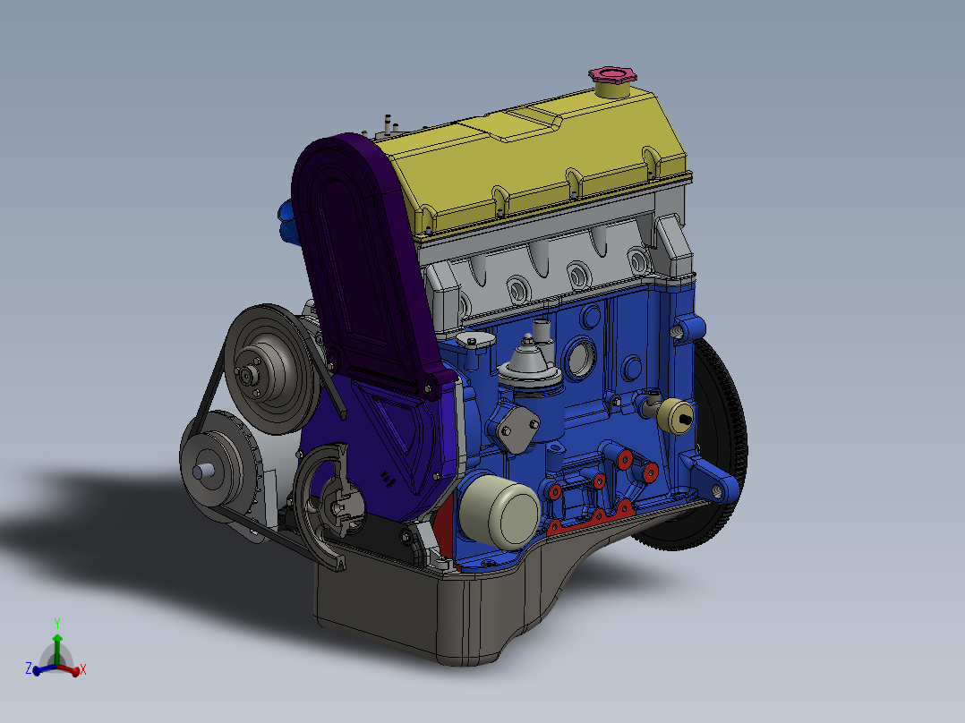 Lada VAZ 2101-2107汽车<span style='color: red'>发动机</span>