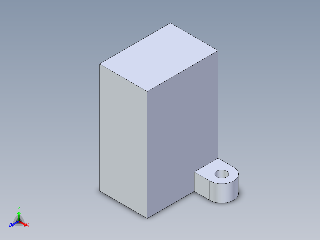 1反射型MA运动传感器 长型 安装方向H型正等轴测图