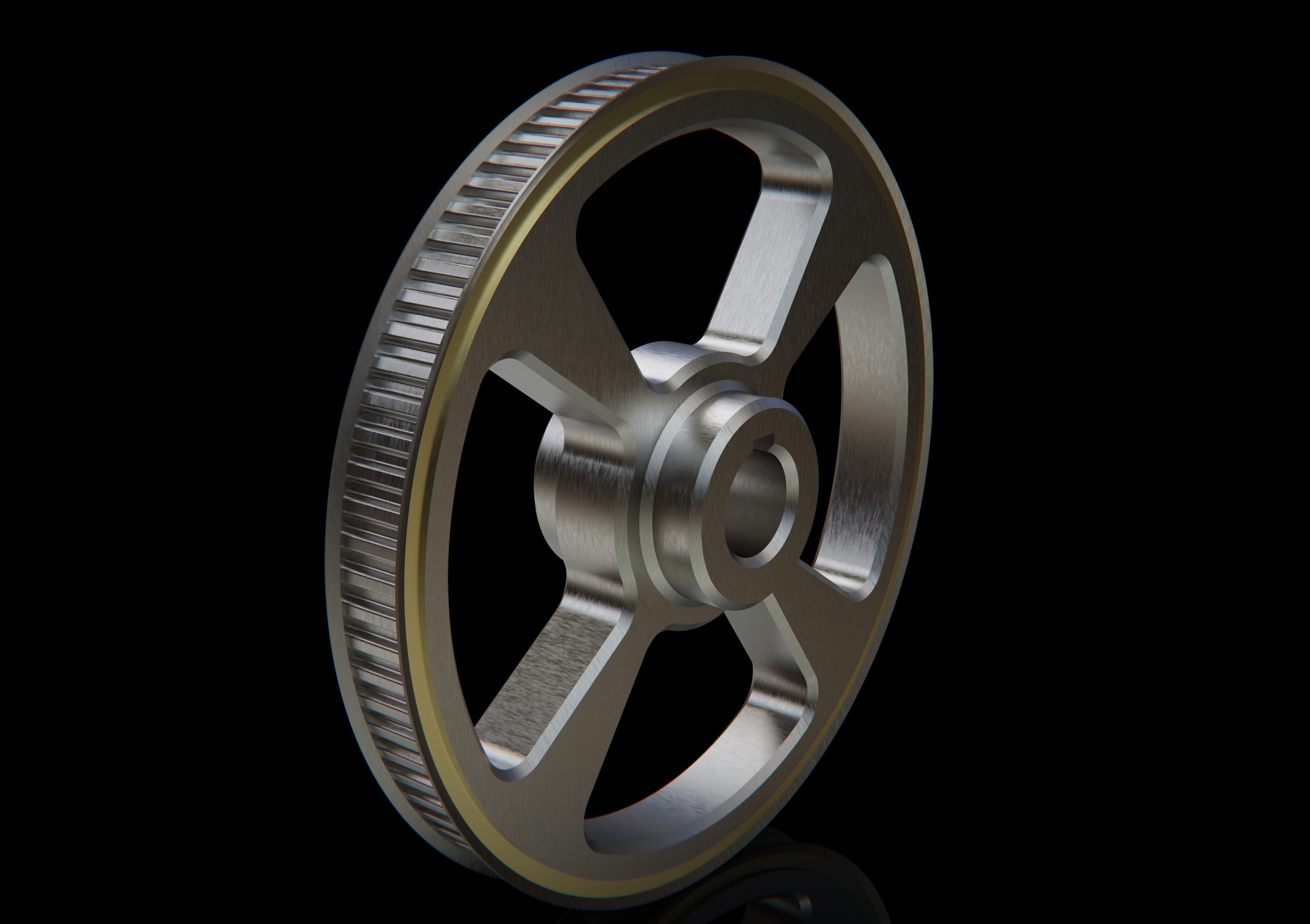 同步带和滑轮--stp三维 3d模型设计图