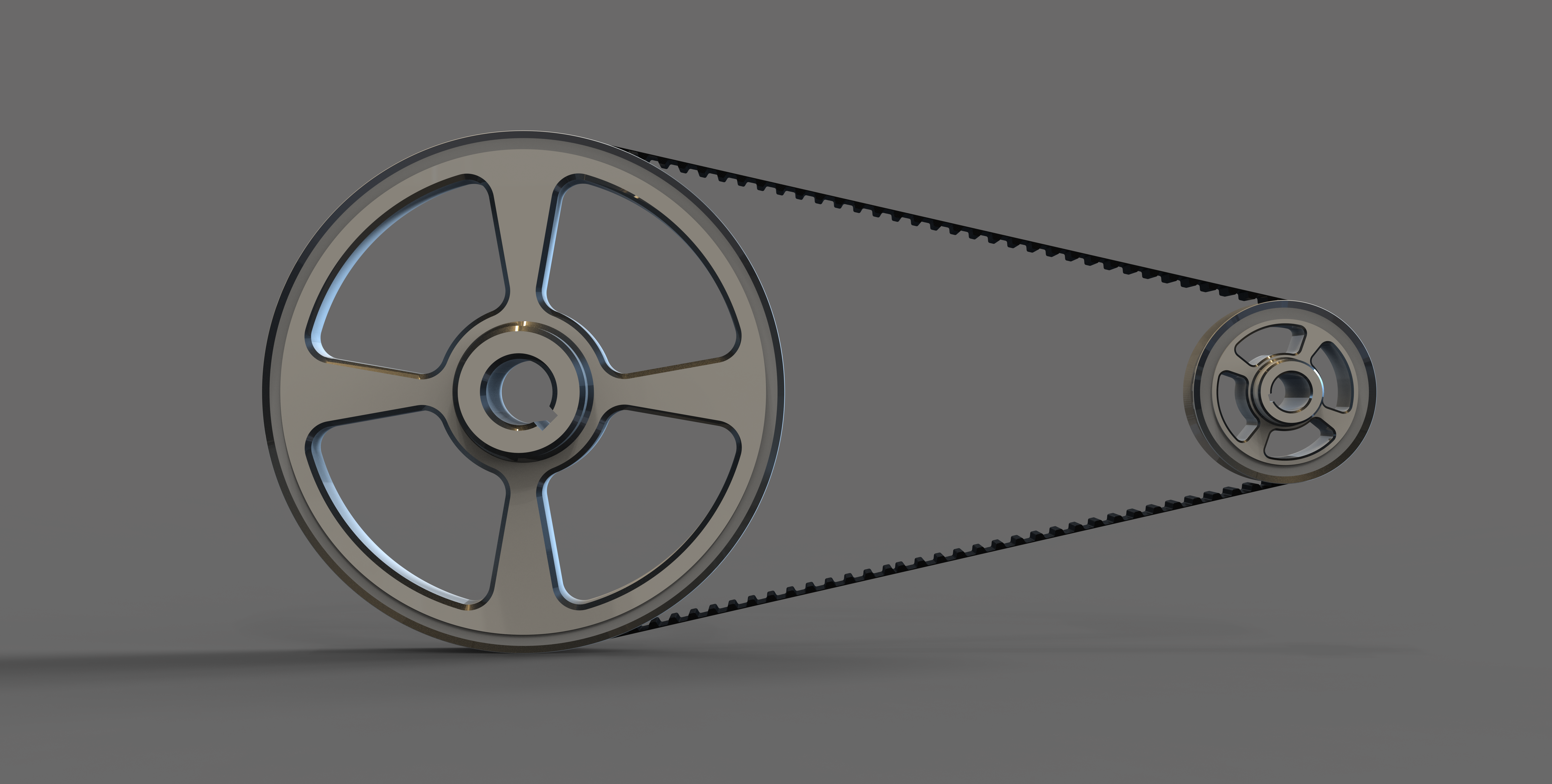 同步带和滑轮--stp三维 3d模型设计图