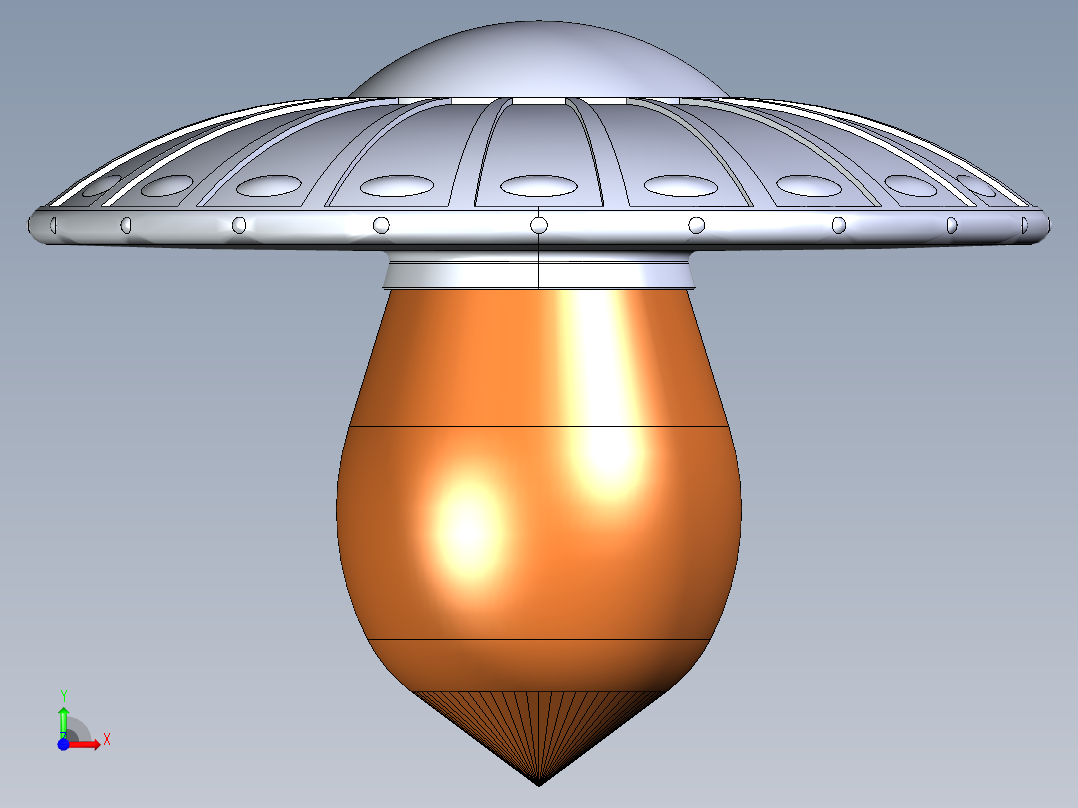 ufo外星飞船5前视图