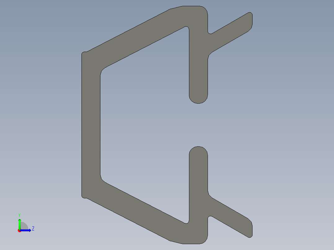 型材-BR 6 SLOT MOUNTING RIM PROFILE KJN518343.STEP左视图