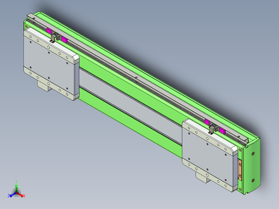 威洛博LC系列3d模型模组2LC17E2Y-S400正等轴测图