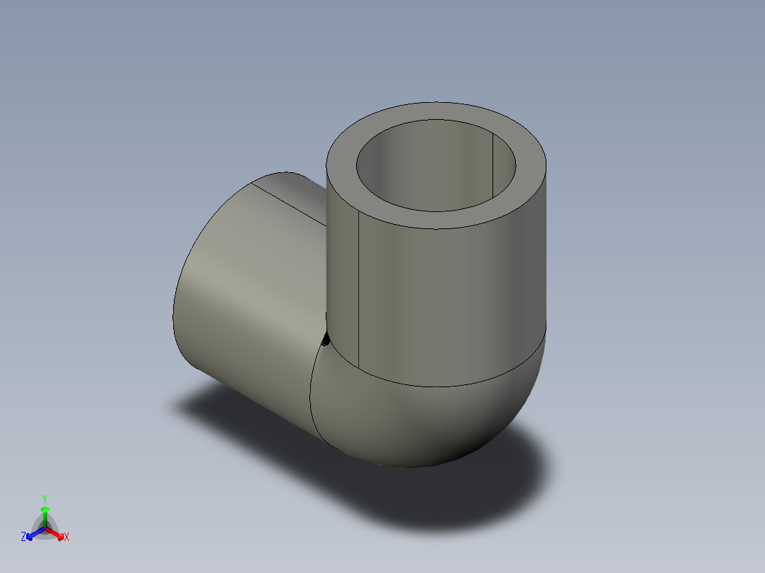 船舶管路系统SeaCor_90Elbow_SxS_37J106005_0.5in正等轴测图