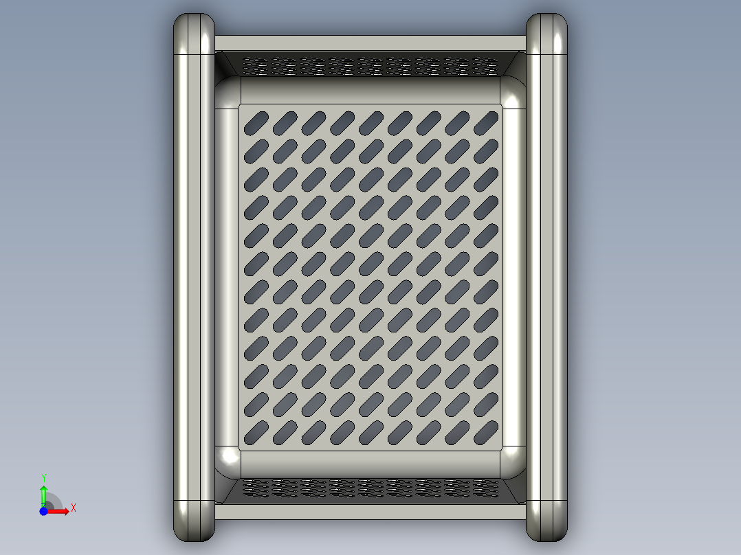 厨房用品货架前视图