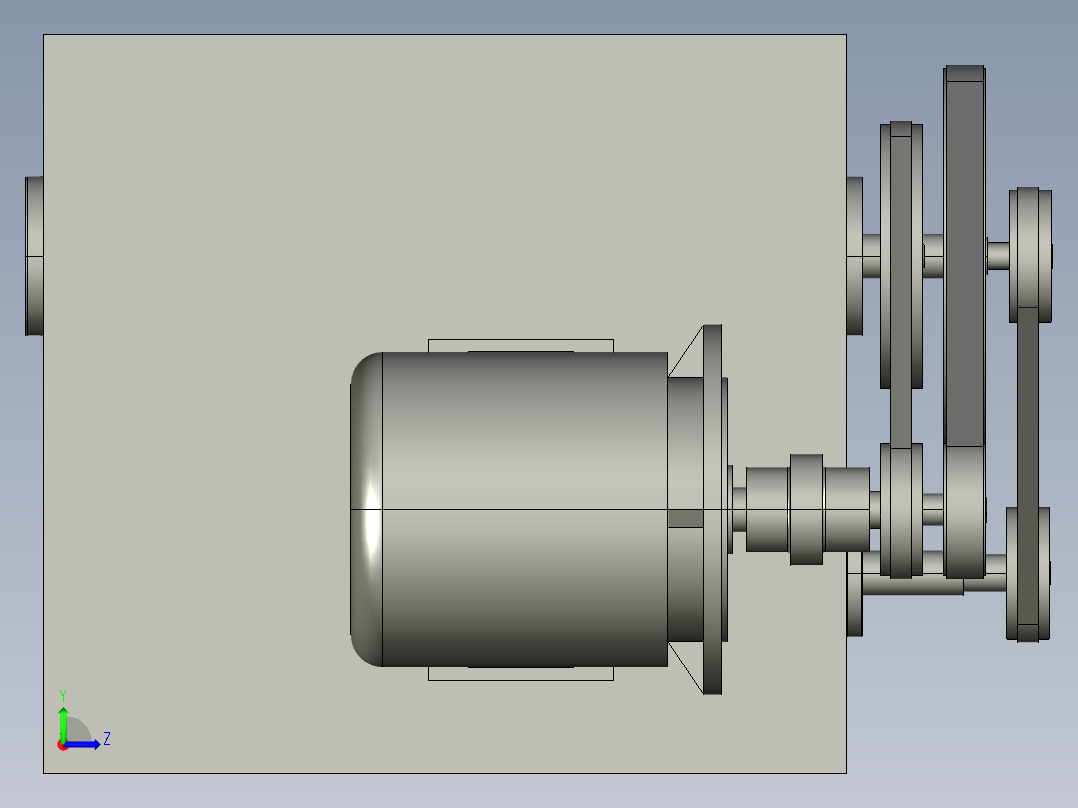 花生脱壳机的设计及运动仿真【三维PROE建模+16张CAD图纸+说明书】左视图