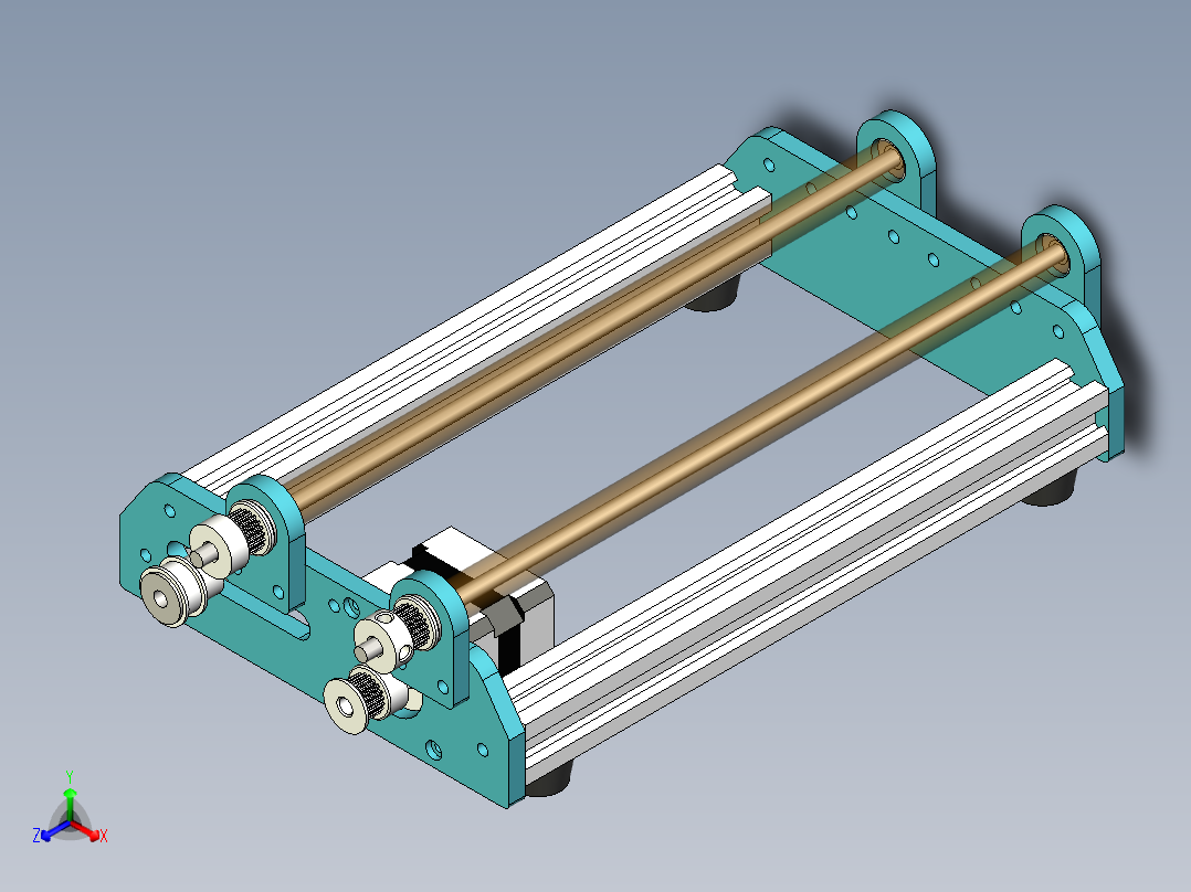 旋转轴数控二氧化碳瓶雕刻机玻璃激光雕刻正等轴测图