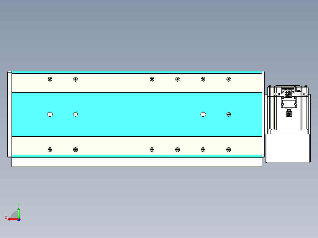 威洛博VBC同步带传动一无尘环境VBC17-L45-S200-BLD-ZP75-C3后视图