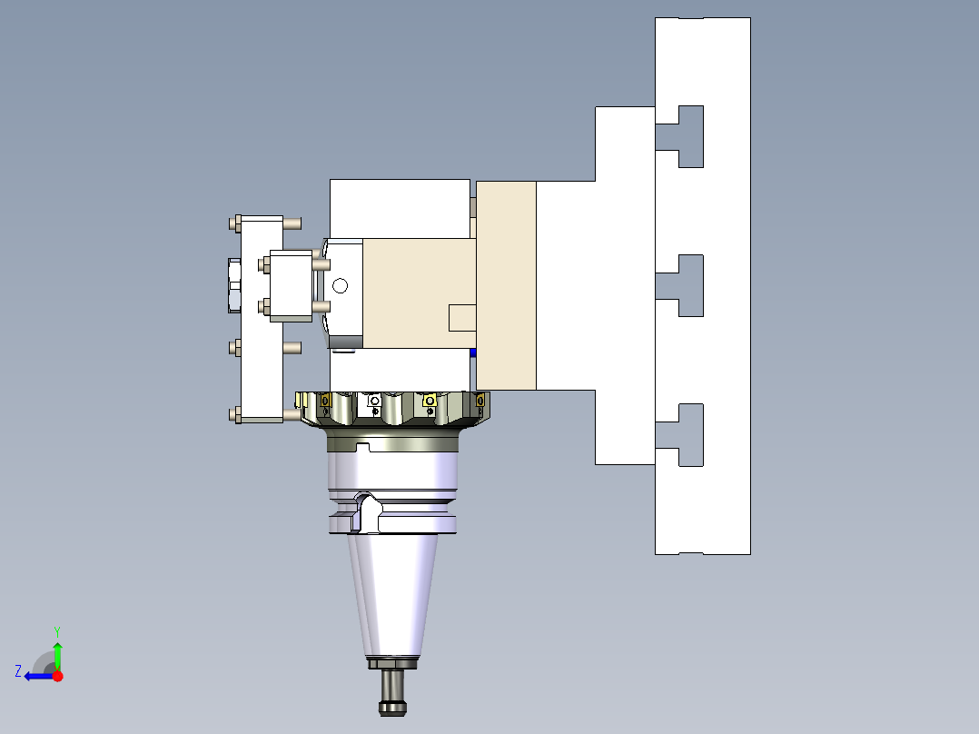 角码-液压夹具右视图