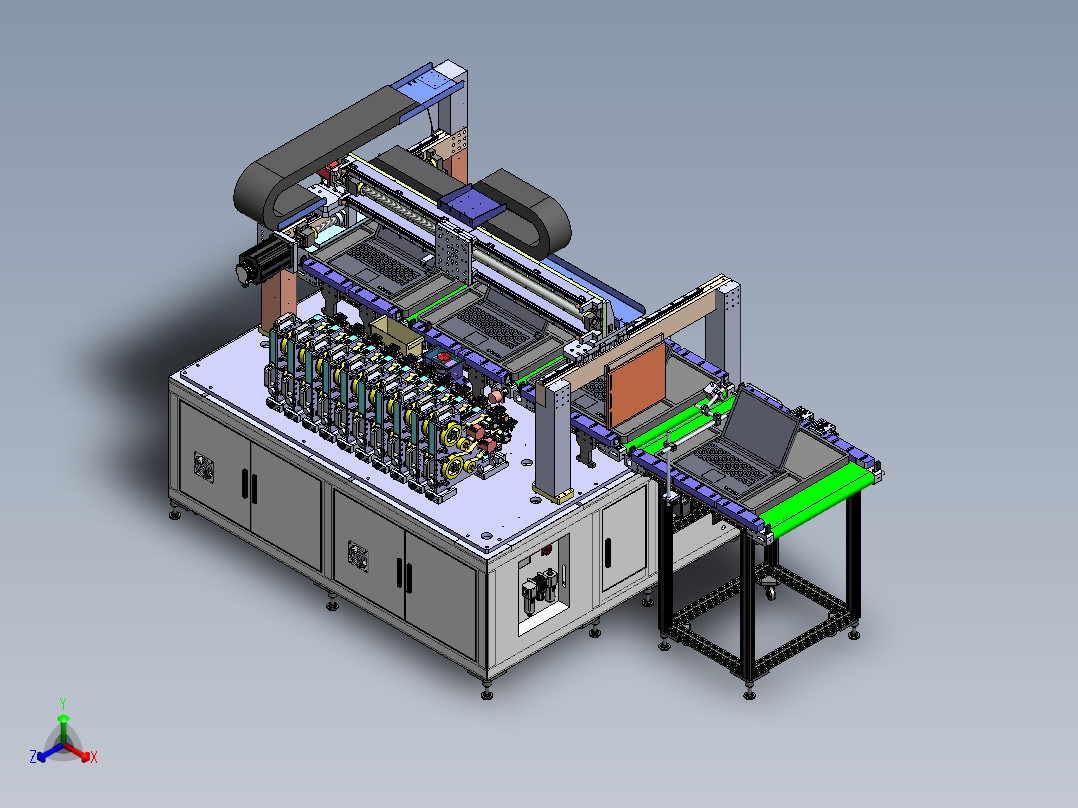 笔记本自动贴标sw20可编辑正等轴测图