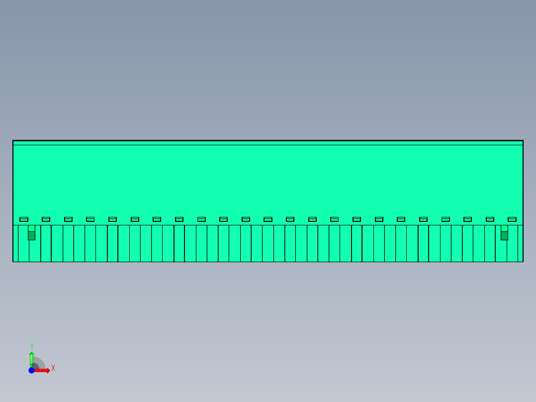 DEGSON 2EDG 系列 5.0mm 可插拔接线端子组-2EDGKC-5.0-23P-14-00AH前视图