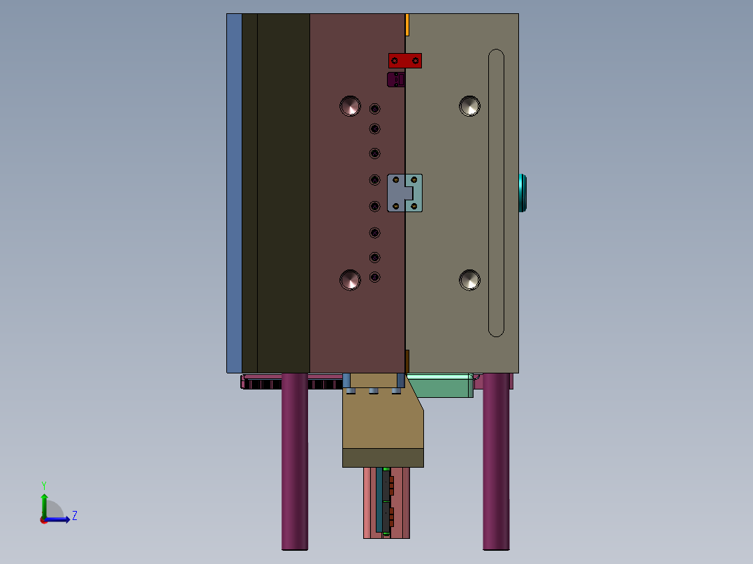 出口模具左视图