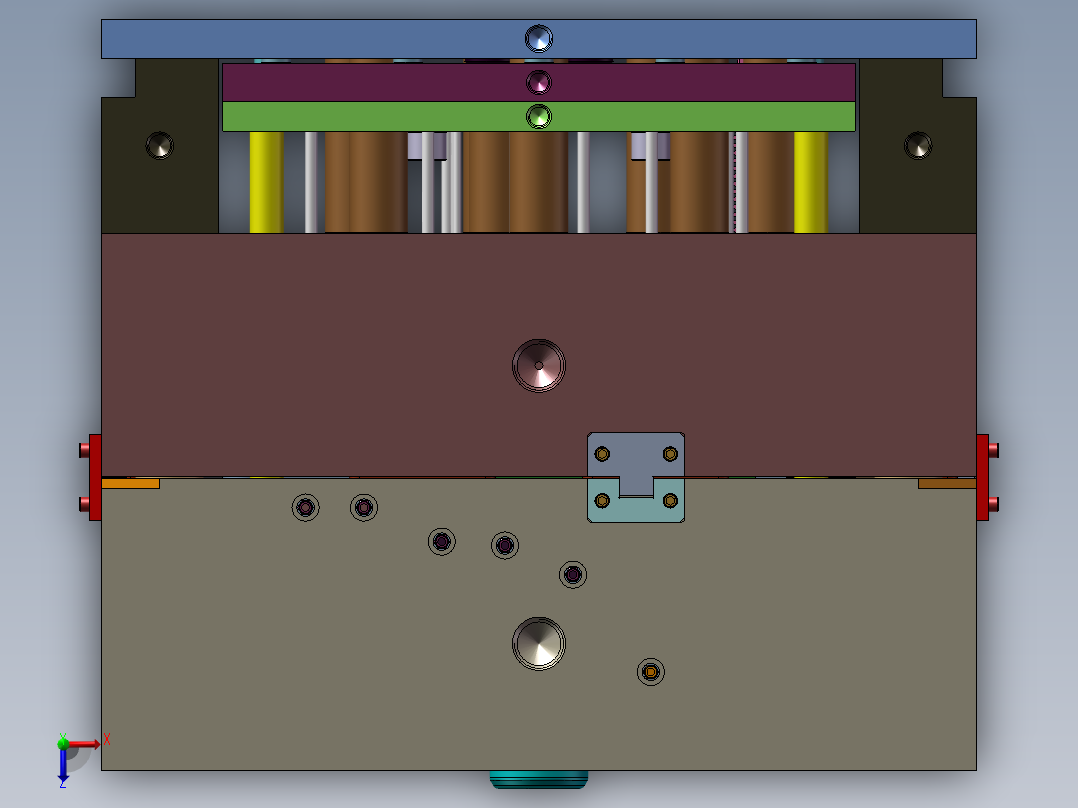 出口模具俯视图