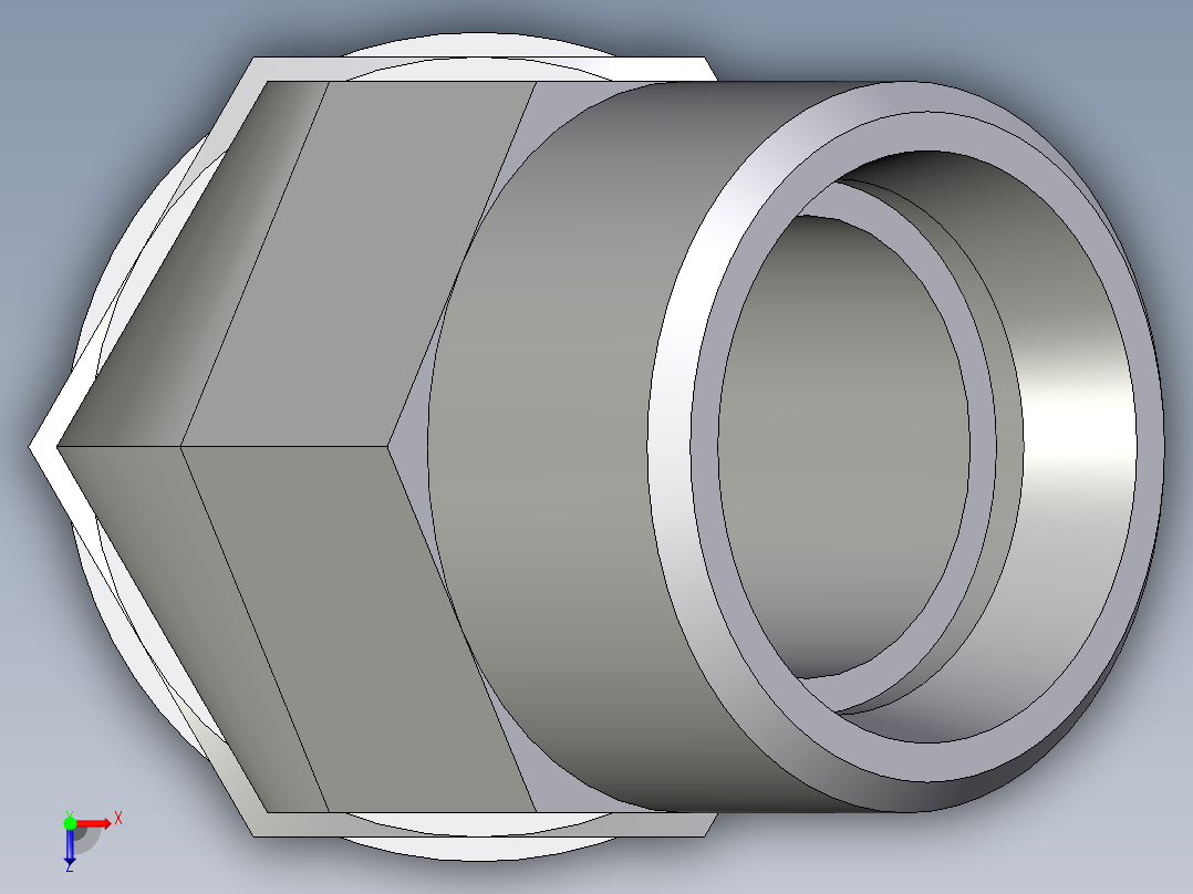 卡套式工业通用硬管接头EO_Adjustable_locknut_45_deg_elbow_VEE22LM27X2OMDCF俯视图