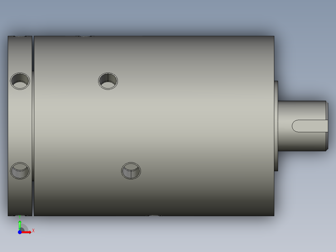 PROTEC旋转接头3D模型前视图