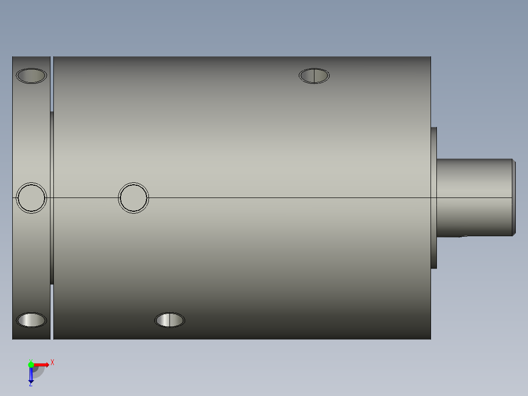 PROTEC旋转接头3D模型俯视图